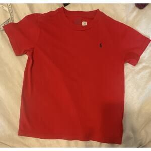 Polo Ralph Lauren Boys Red Short Sleeve Logo T-Shirt Size 7